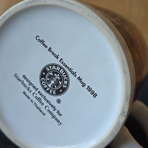 VTG Starbucks 1998 Coffee Break Essentials Mug – Eclectic Jumbo Ceramic Cup - Picture 9 of 13
